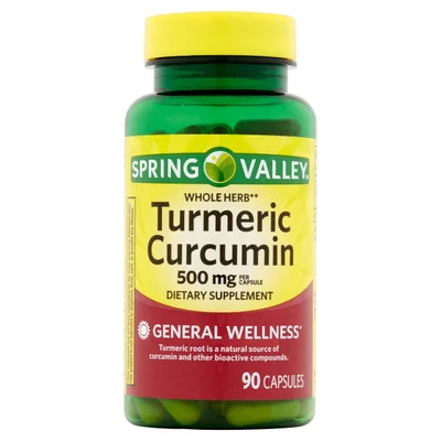 Spring Valley Curcumin, Capsules - 500mg, 90 Count