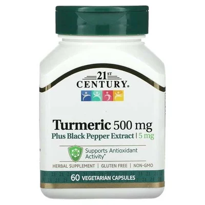 21st Century Turmeric Complex, Antioxidant Support - 60 Veggie Caps