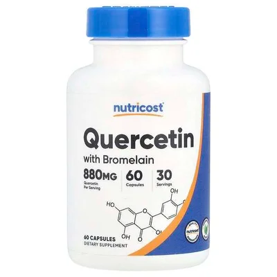 نيوتريكوست (Nutricost) كيرسيتين، مضاد قوي للأكسدة ومضاد للالتهابات، كبسولات - 60 كبسولة