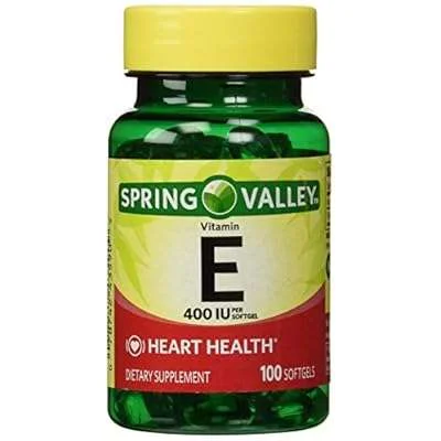 Spring Valley Vitamin E 400 IU, Softgels - 100 Count