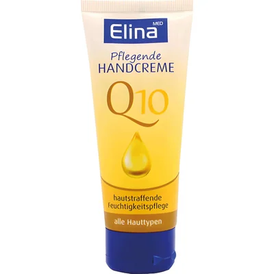 ELINA Hand Cream Q10, Antioxidant for Skin Rejuvenation, Tube - 75ml