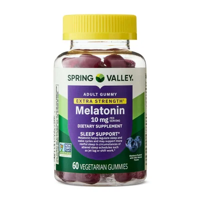 SPRING VALLEY Melatonin Sleep Support, 10mg, 60 Gummies