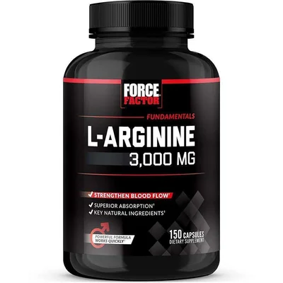 فور س فاكتور (Force Factor) إل-أرجينين لدعم صحة القلب والأداء الرياضي، كبسولات - 150 كبسولة