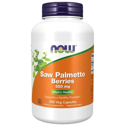 NOW Saw Palmetto for Prostate Health Support, Vegetarian Capsules - 250 Count
