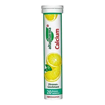 altapharma Calcium Effervescent Tablets for Bone & Teeth Support - 20 Count