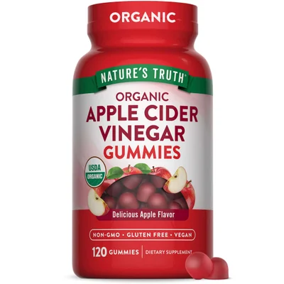 Nature's Truth Apple Cider Vinegar Gummies for Digestive Health & Metabolism Support - 120 Count