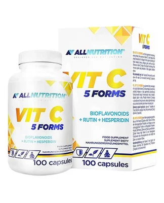 أول نيوترشن (AllNutrition) فيتامين سي 5 أشكال، كبسولات - 100 كبسولة