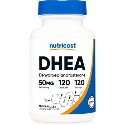 Nutricost DHEA, Supports Hormone Balance & Energy, Capsules - 120 Count