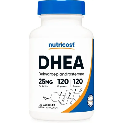 Nutricost DHEA, Supports Hormone Balance & Energy, Capsules - 120 Count