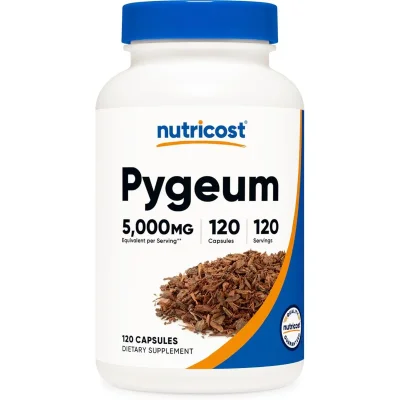 Nutricost Pygeum Africanum Extract for Prostate Health and Urinary Function, Capsules - 120 Count