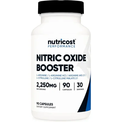Nitric Oxide Booster 2250mg 90 Capsules Nutricost