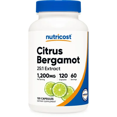 نيوتريكوست (Nutricost) مستخلص برغموت الحمضيات لدعم صحة القلب، كبسولات - 120 كبسولة