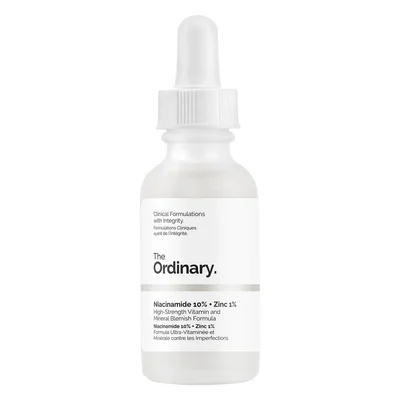 ذا أورديناري (The Ordinary) نياسيناميد 10% + زنك 1% سيروم لتقليل الشوائب وتنظيم الدهون - 30 مل