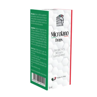 Microlano Probiotic Drops for Digestive & Immune Health Support - 10ml