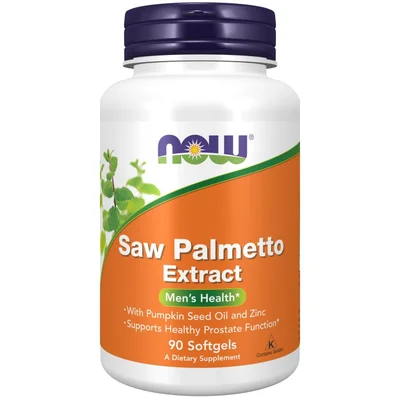 NOW Foods Saw Palmetto Extract for Men's Health, Herbal Supplement, 90 Softgels