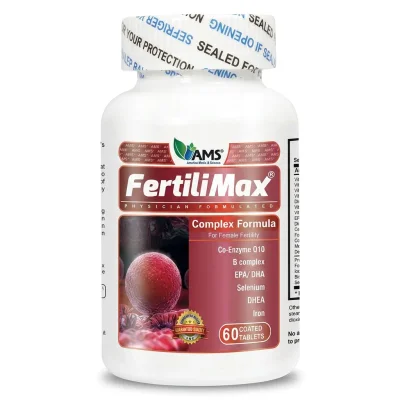 AMS فيرتيلي ماكس لدعم الصحة الإنجابية، كبسولات - 60 كبسولة