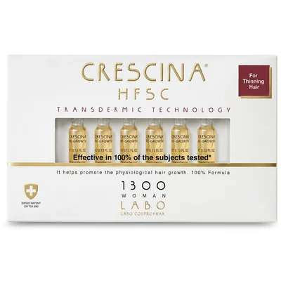 كرسـينا (Crescina) تقنية ترانسدرميك لعلاج تساقط الشعر للنساء، 1300، 20 أمبولة