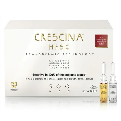 كريستينا (Crescina) HFSC 500 لترقق الشعر وتساقطه للرجال، أمبولات - 10 + 10 * 3.5 مل