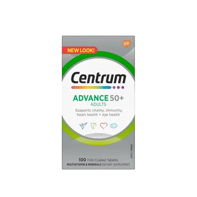 Centrum Multivitamin for Adults 50+, Tablets - 100 Count