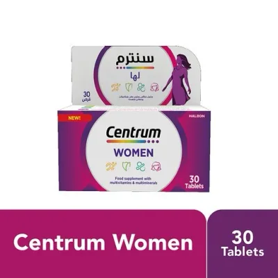 Centrum Women Multivitamin, For Overall Health Support, Tablets - 30 Count