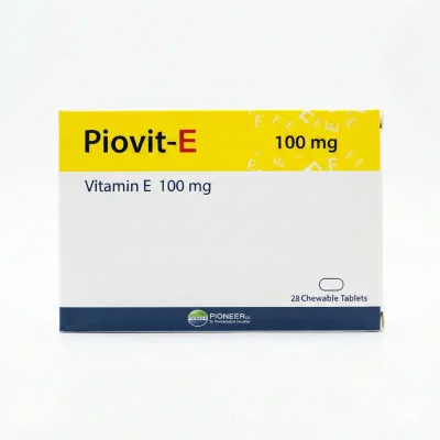 Pioneer Piovit-E Antioxidant Support & Immune Health, Chewable Tablets, 100mg - 28 Tablets