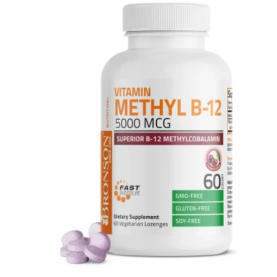 Bronson Methyl B12 5000mcg 60 Tabs