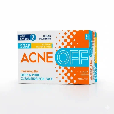 صابون أكني أوف (Acne Off) لعلاج حب الشباب من توركواز (Turkuaz) - قطعة صابون