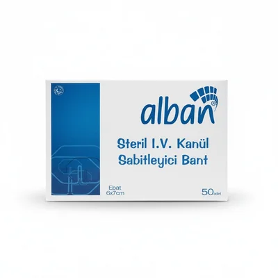 Sterile IV Cannula Fixation Dressing by Alban - 6x7 cm