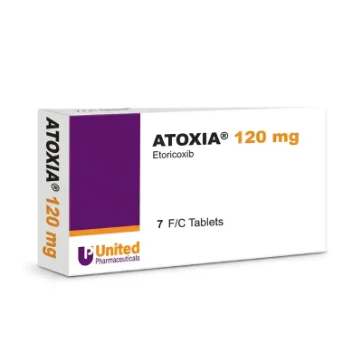 Atoxia Tablets, Pain Relief & Anti-Inflammatory, 120mg - 7 Tablets