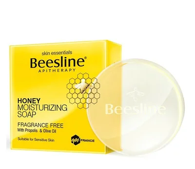 بيزلين (Beesline) صابون العسل المرطب، تنظيف لطيف وترطيب عميق وتغذية، قالب صابون