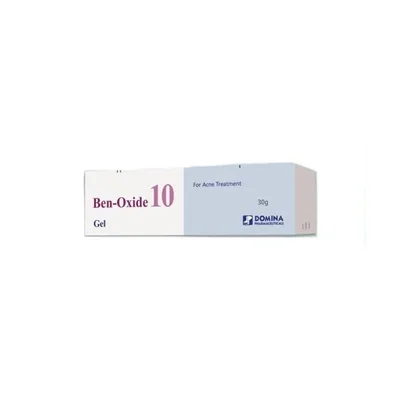 Domina Ben-Oxide 10 Gel, Anti-Acne Treatment, 10% Benzoyl Peroxide - 30g