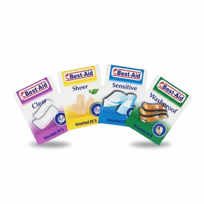 Best-Aid Assorted Adhesive Bandages, First Aid Wound Protection
