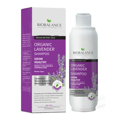 بيوبالانس (BioBalance) شامبو باللافندر، تنظيف لطيف، مهدئ ومنظم للشعر الصحي