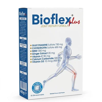BioActive T Bioflex Joint Health Supplement, Supports Mobility & Reduces Pain, Effervescent Tablets - 60 Count