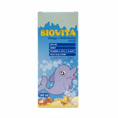 BioActive T Biovita Syrup, Omega-3 Supplement for Cardiovascular & Brain Health, Reduces Inflammation