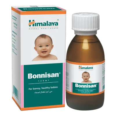Himalaya Bonnisan Herbal Digestive Aid for Infants, Relieves Colic & Gas, Syrup - 120ml