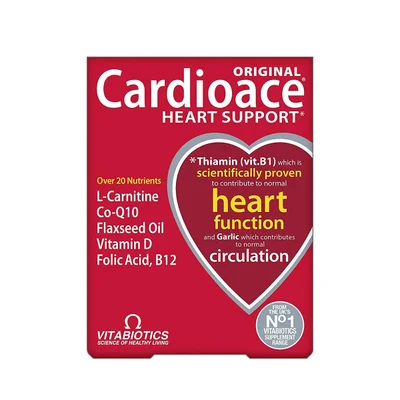 Vitabiotics Cardioace Cardiovascular Health Supplement, Capsules - 30 Capsules