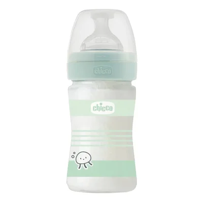 شيكو (Chicco) ممة رضاعة زجاجية، للرضع وحديثي الولادة - 150 مل