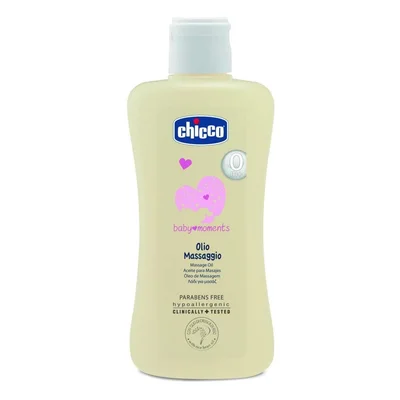 Chicco Baby Massage Oil, Gentle Moisturizing, Oil - 200ml