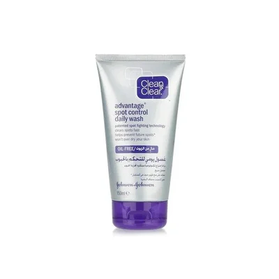 كلين آند كلير (Clean & Clear) غسول الوجه أدفانتج، لعلاج حب الشباب والتنظيف العميق - 150 مل