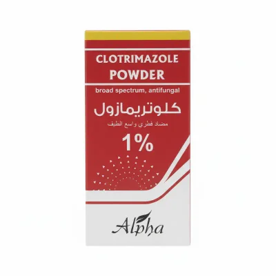سدرا (Sidra) كلوتريمازول بودرة مضادة للفطريات لعلاج والوقاية من التهابات الجلد، بودرة