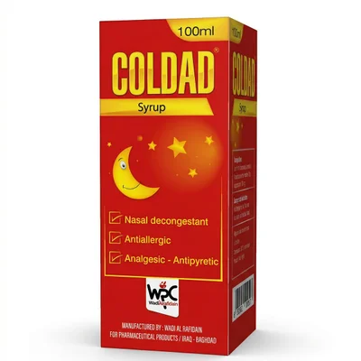 WRC Coldad Elixir, Cold & Flu Symptom Relief, Oral Elixir - 100ml