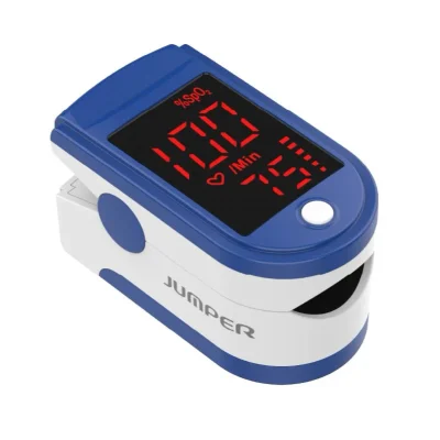 JUMPER JPD-500B Pulse Oximeter, Measures Blood Oxygen Saturation & Pulse Rate - 1 Unit