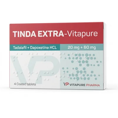 Vitapure Tinda Extra for Erectile Dysfunction & Premature Ejaculation, Tablets - 4 Count