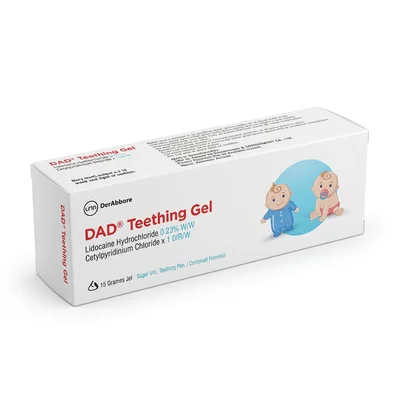 DAD Teething Gel, Soothes Gums & Relieves Teething Pain - 15g