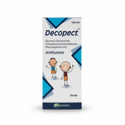 Pioneer Decopect Syrup, Cough, Cold & Allergy Relief - 100ml