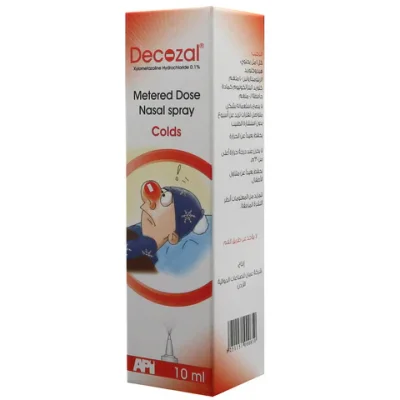 Decozal Nasal Spray, Fast-Acting Decongestant for Blocked Nose, 0.1% - 10ml