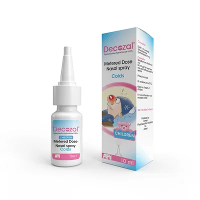 API Decozol Nasal Spray, Gentle Relief from Nasal Congestion for Children - 10ml