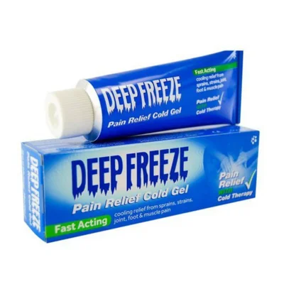 Mentholatum Deep Freeze Gel, Cooling Relief for Muscular Aches, Sprains & Strains, Gel - 100g