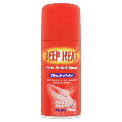 Mentholatum Deep Heat Spray, Rapid Warming Relief for Muscular Aches & Strains, Aerosol Spray